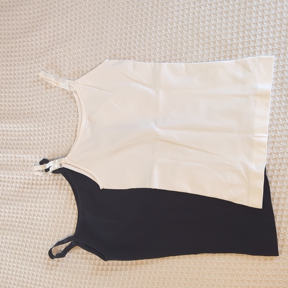 BRAND NEW white black tanks